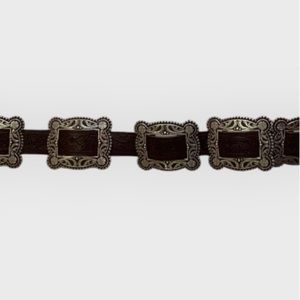 COPY - Nocona multi buckle silver boho western belt
